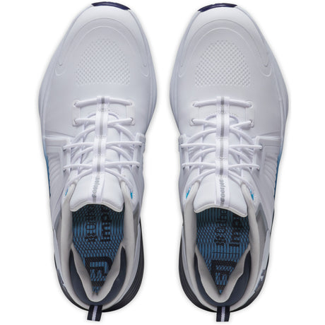 FootJoy Hyperflex Carbon Herren Golfschuhe, Weiß / Navy / Blau - Golflaedchen.de