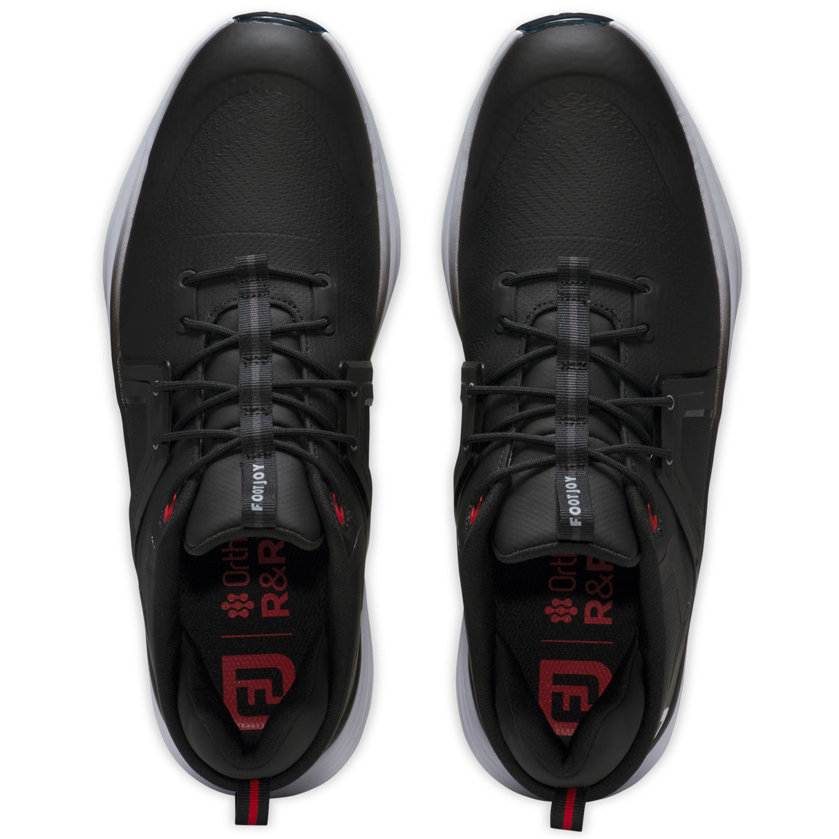 FootJoy Hyperflex 2026 Herren Golfschuhe, Schwarz / Weiß / Rot - Golflaedchen.de