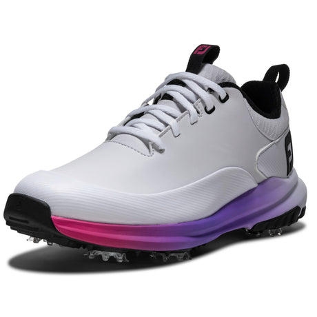 FootJoy 2026 Tour Rival Damen Golfschuhe, Weiß / Pink - Golflaedchen.de