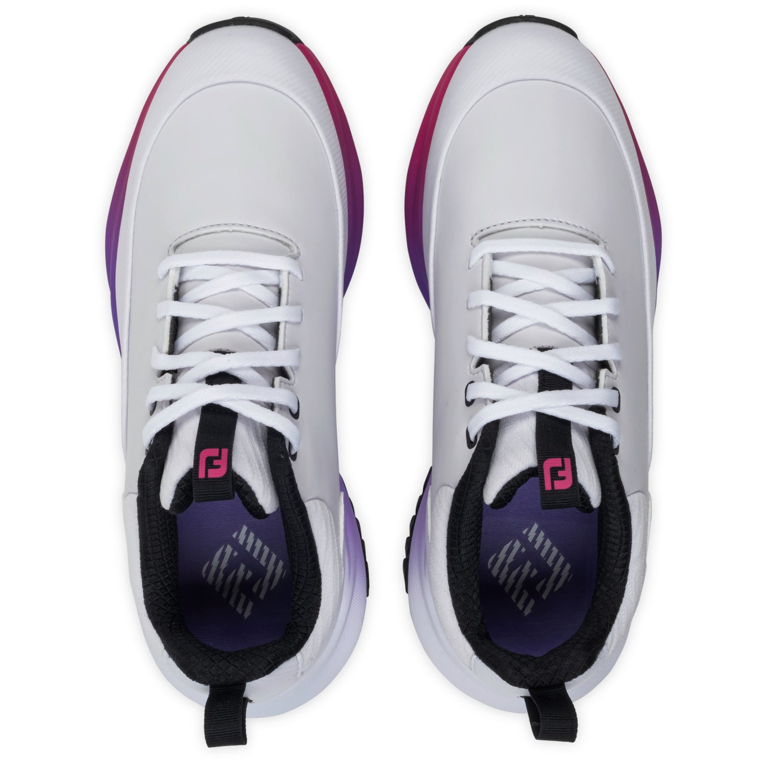 FootJoy 2026 Tour Rival Damen Golfschuhe, Weiß / Pink - Golflaedchen.de