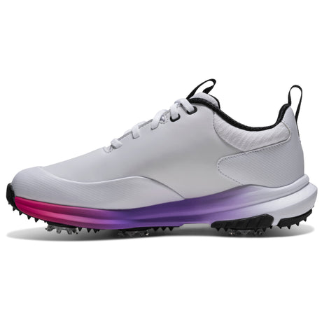 FootJoy 2026 Tour Rival Damen Golfschuhe, Weiß / Pink - Golflaedchen.de
