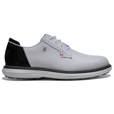 FootJoy 2026 Traditions SL Blucher Herren Golfschuhe, Weiß / Schwarz - Golflaedchen.de