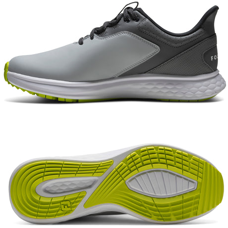 FootJoy Pulse Herren Golfschuhe, Grau / Weiß / Grün - Golflaedchen.de