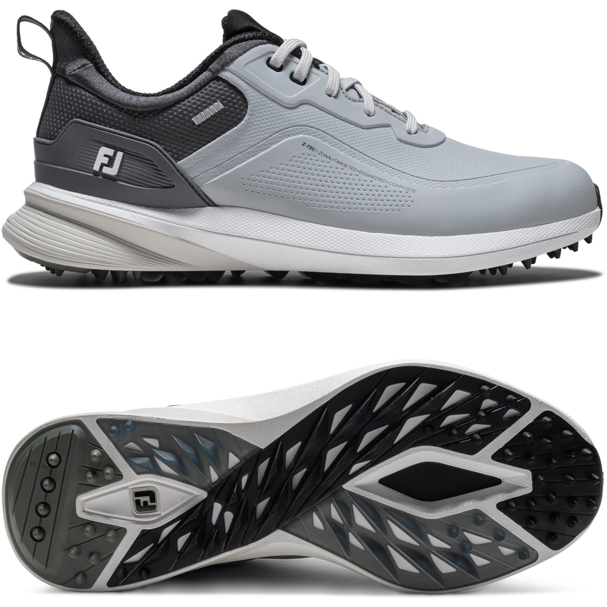 FootJoy 2026 Pro SL Herren Golfschuhe, Grau / Weiß - Golflaedchen.de