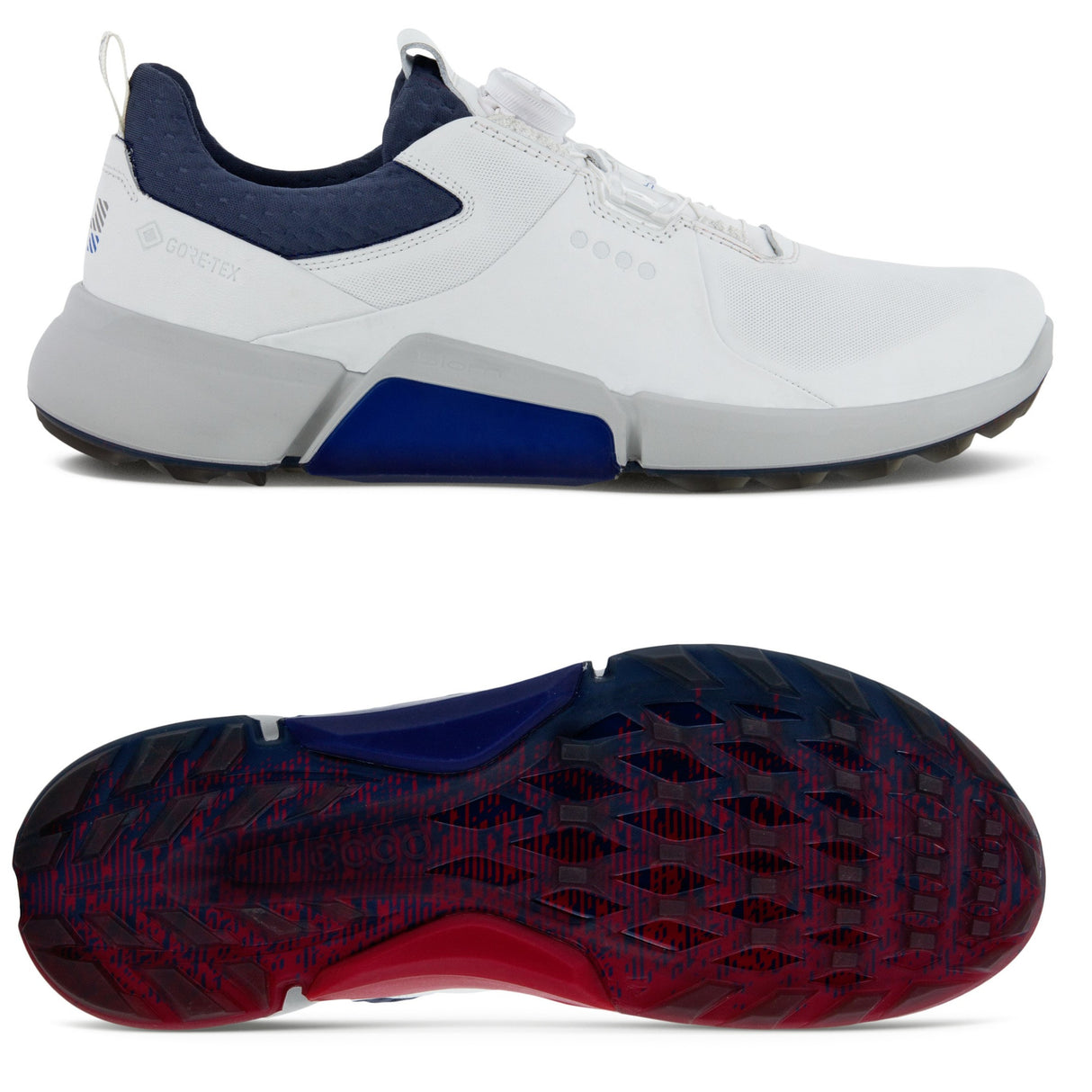 Ecco Biom H4 GTX BOA Herren Golfschuhe, Weiß - Golflaedchen.de