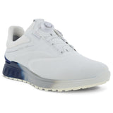 Ecco S - Three GTX BOA Herren Golfschuhe, Weiß / Blau - Golflaedchen.de