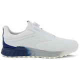 Ecco S - Three GTX BOA Herren Golfschuhe, Weiß / Blau - Golflaedchen.de