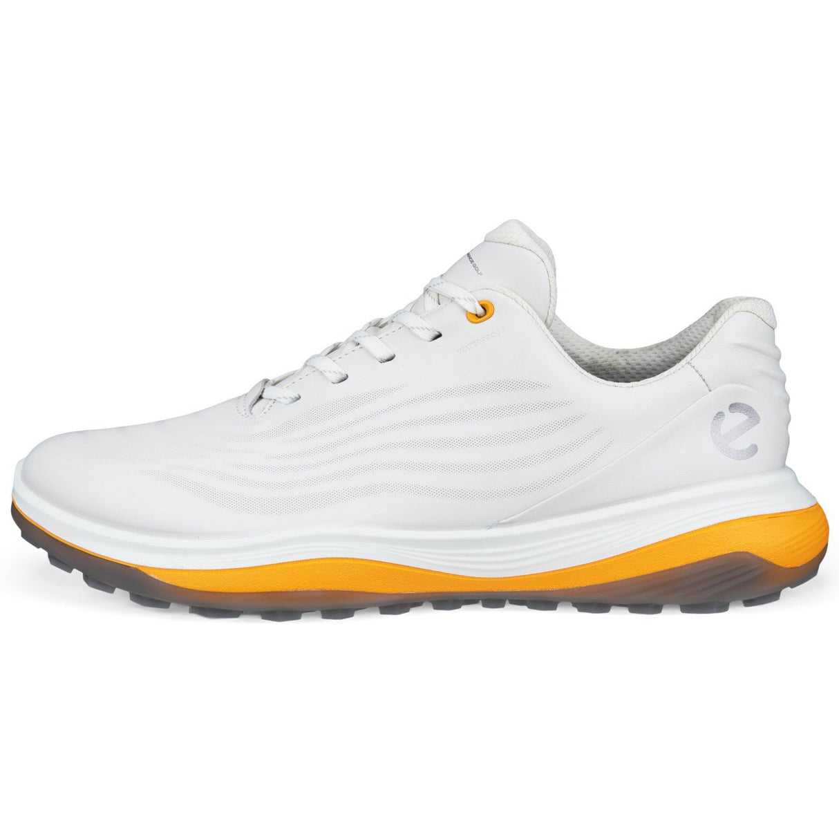 Ecco LT1 Herren Golfschuhe, Weiß / Orange - Golflaedchen.de