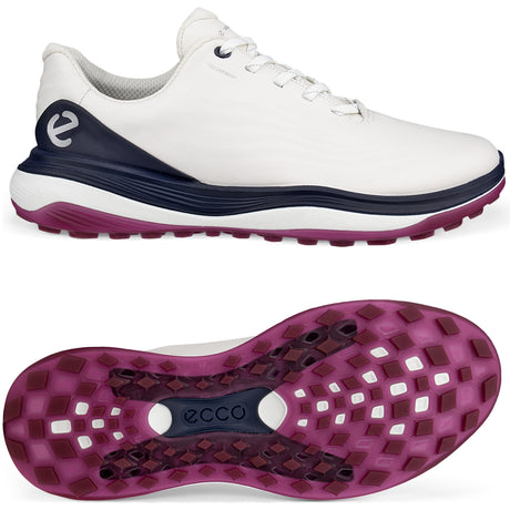 Ecco LT1 Herren Golfschuhe 2026, Weiß / Marine - Golflaedchen.de