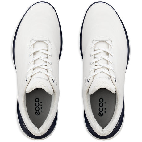 Ecco LT1 Herren Golfschuhe 2026, Weiß / Marine - Golflaedchen.de