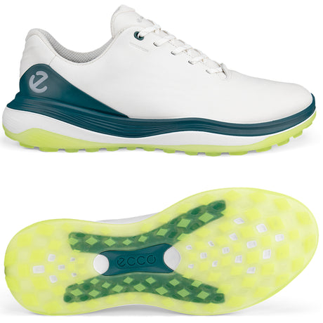 Ecco LT1 Herren Golfschuhe 2026, Weiß / Grün - Golflaedchen.de