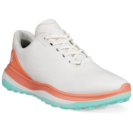 Ecco LT1 Damen Golfschuhe, Weiß / Coral - Golflaedchen.de