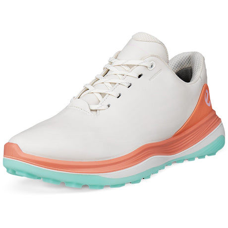 Ecco LT1 Damen Golfschuhe, Weiß / Coral - Golflaedchen.de