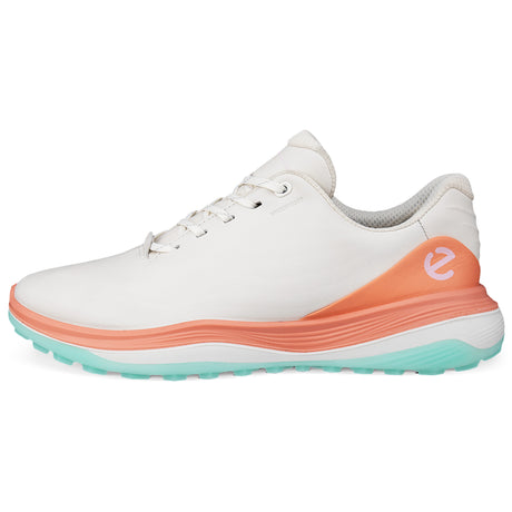 Ecco LT1 Damen Golfschuhe, Weiß / Coral - Golflaedchen.de