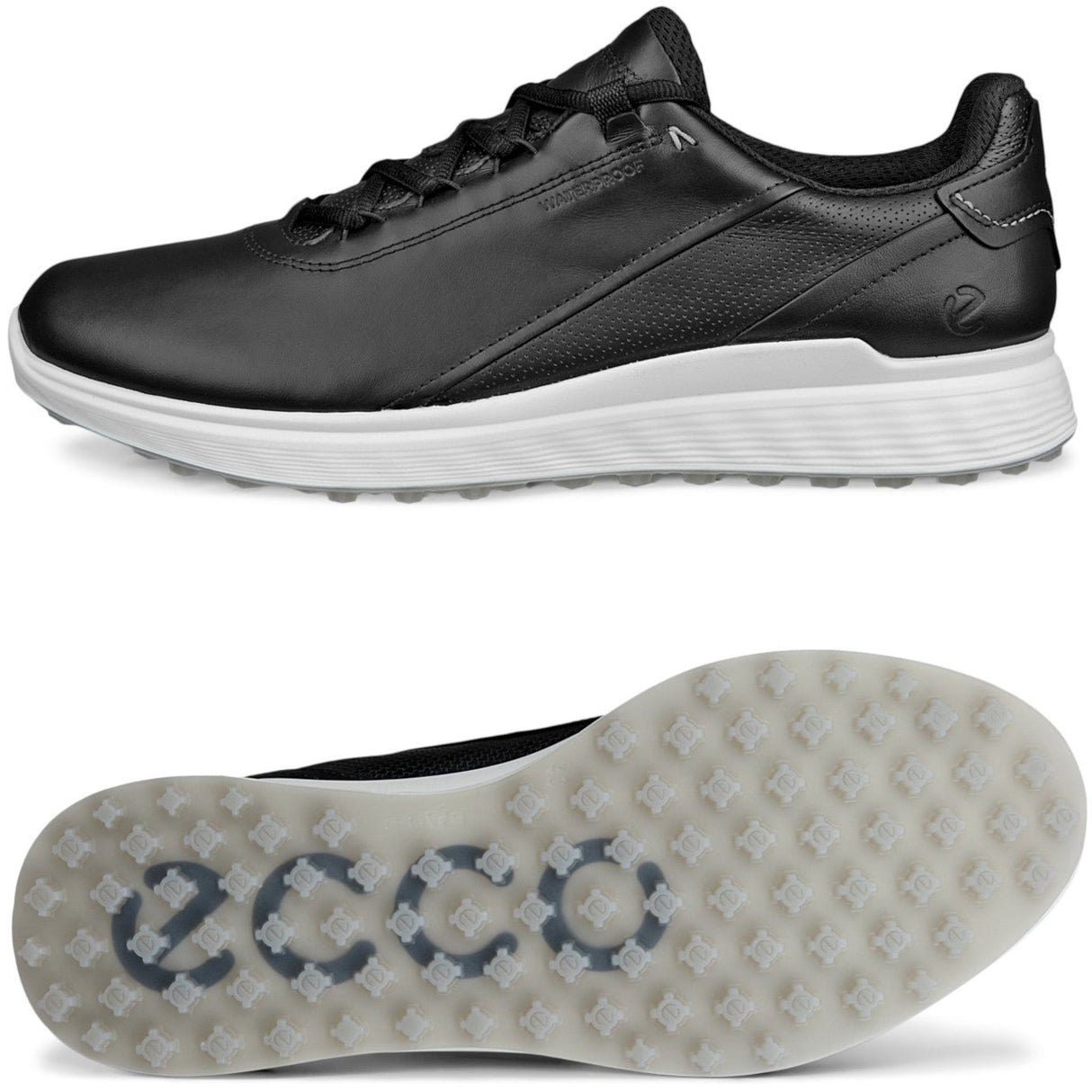 Ecco S - Casual Herren Golfschuhe, Schwarz - Golflaedchen.de