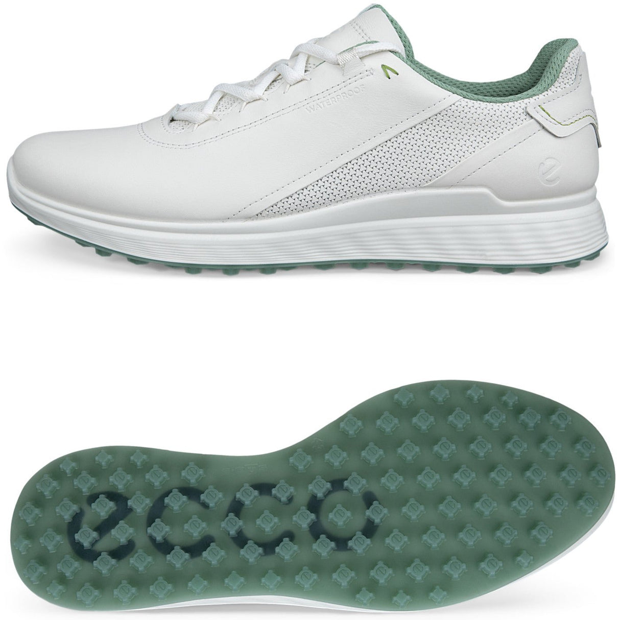 Ecco S - Casual Herren Golfschuhe, Weiß - Golflaedchen.de