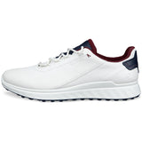 Ecco 2026 S - Casual Herren Golfschuhe, Weiß / Blau / Rot - Golflaedchen.de