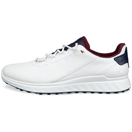 Ecco 2026 S - Casual Herren Golfschuhe, Weiß / Blau / Rot - Golflaedchen.de