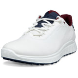 Ecco 2026 S - Casual Herren Golfschuhe, Weiß / Blau / Rot - Golflaedchen.de