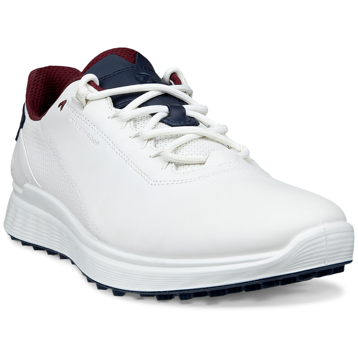 Ecco 2026 S - Casual Herren Golfschuhe, Weiß / Blau / Rot - Golflaedchen.de