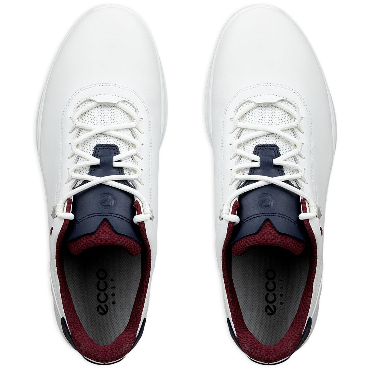 Ecco 2026 S - Casual Herren Golfschuhe, Weiß / Blau / Rot - Golflaedchen.de