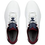 Ecco 2026 S - Casual Herren Golfschuhe, Weiß / Blau / Rot - Golflaedchen.de
