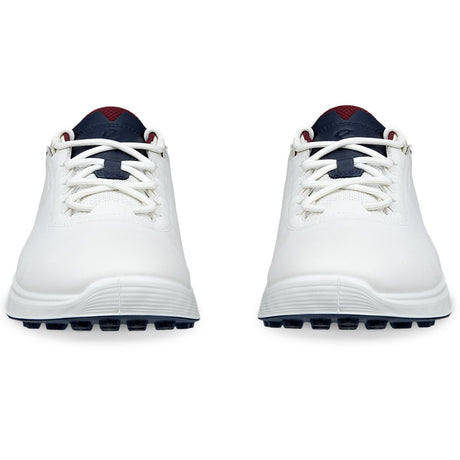 Ecco 2026 S - Casual Herren Golfschuhe, Weiß / Blau / Rot - Golflaedchen.de