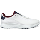 Ecco 2026 S - Casual Herren Golfschuhe, Weiß / Blau / Rot - Golflaedchen.de