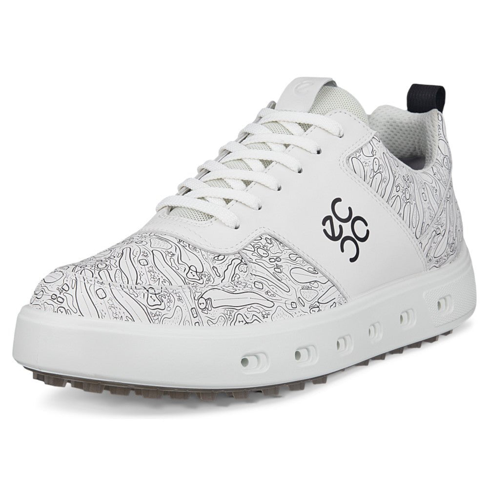 Ecco Street 720 Herren Golfschuhe, Offwhite gemustert - Golflaedchen.de