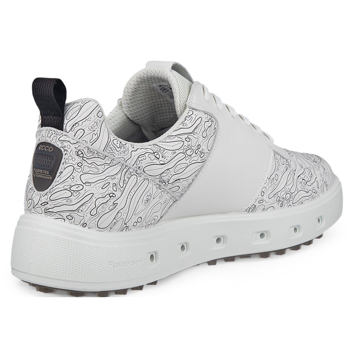 Ecco Street 720 Herren Golfschuhe, Offwhite gemustert - Golflaedchen.de
