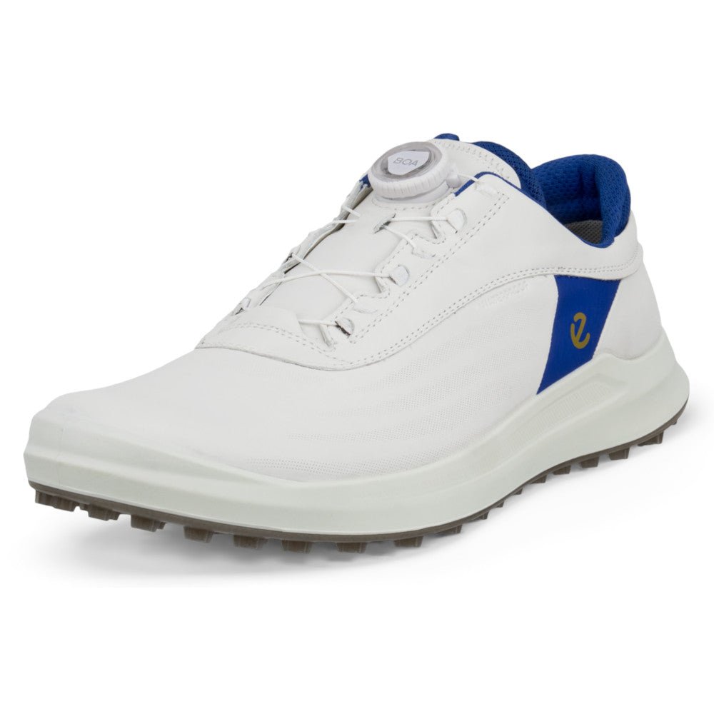 Ecco 2026 Core BOA Herren Golfschuhe, Weiß / Blau - Golflaedchen.de