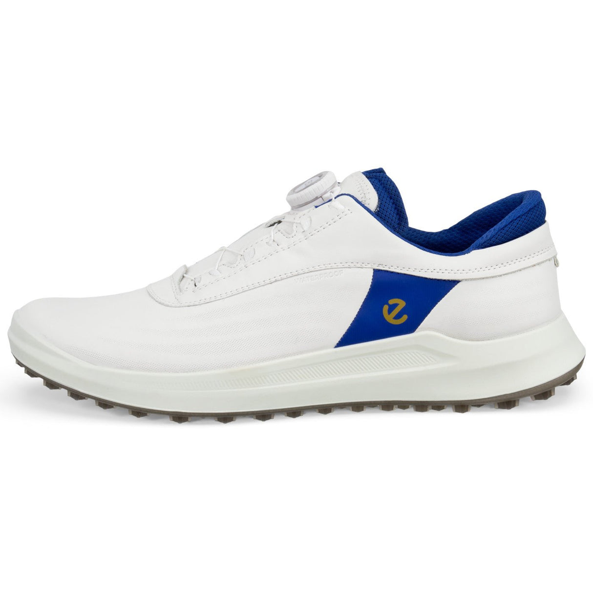 Ecco 2026 Core BOA Herren Golfschuhe, Weiß / Blau - Golflaedchen.de