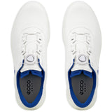 Ecco 2026 Core BOA Herren Golfschuhe, Weiß / Blau - Golflaedchen.de