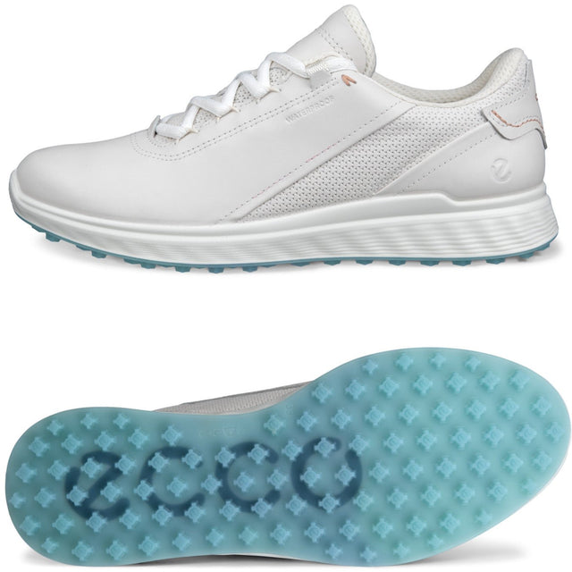 Ecco S - Casual Damen Golfschuhe, Weiß - Golflaedchen.de
