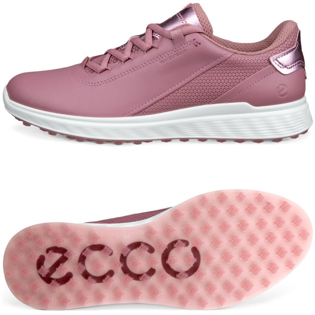 Ecco S - Casual Damen Golfschuhe, Pink / Metallic - Golflaedchen.de