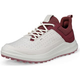 Ecco Golf Core Damen Golfschuhe, Offwhite / Weinrot - Golflaedchen.de