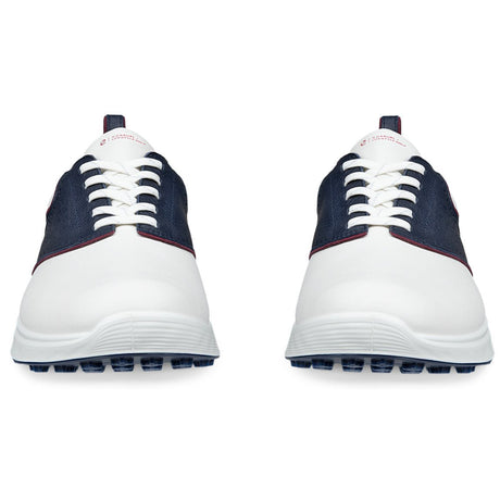 Ecco S - Casual Herren Golfschuhe 2026, Weiß / Marine - Golflaedchen.de