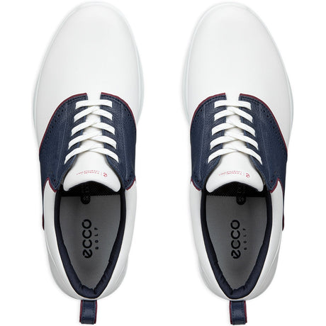 Ecco S - Casual Herren Golfschuhe 2026, Weiß / Marine - Golflaedchen.de