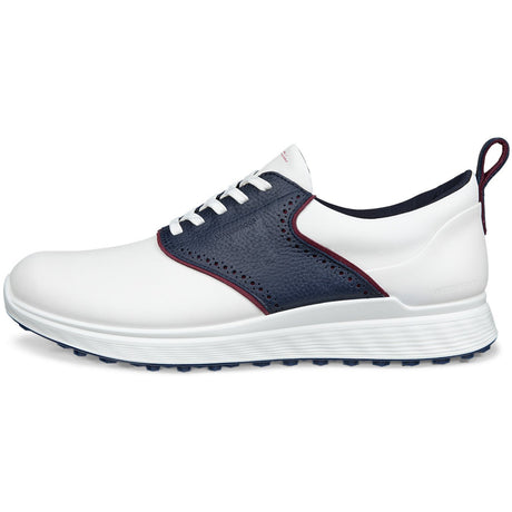 Ecco S - Casual Herren Golfschuhe 2026, Weiß / Marine - Golflaedchen.de