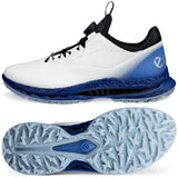 Ecco Biom C5 GTX BOA Herren Golfschuhe, Weiß / Schwarz / Blau - Golflaedchen.de
