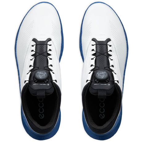 Ecco Biom C5 GTX BOA Herren Golfschuhe, Weiß / Schwarz / Blau - Golflaedchen.de