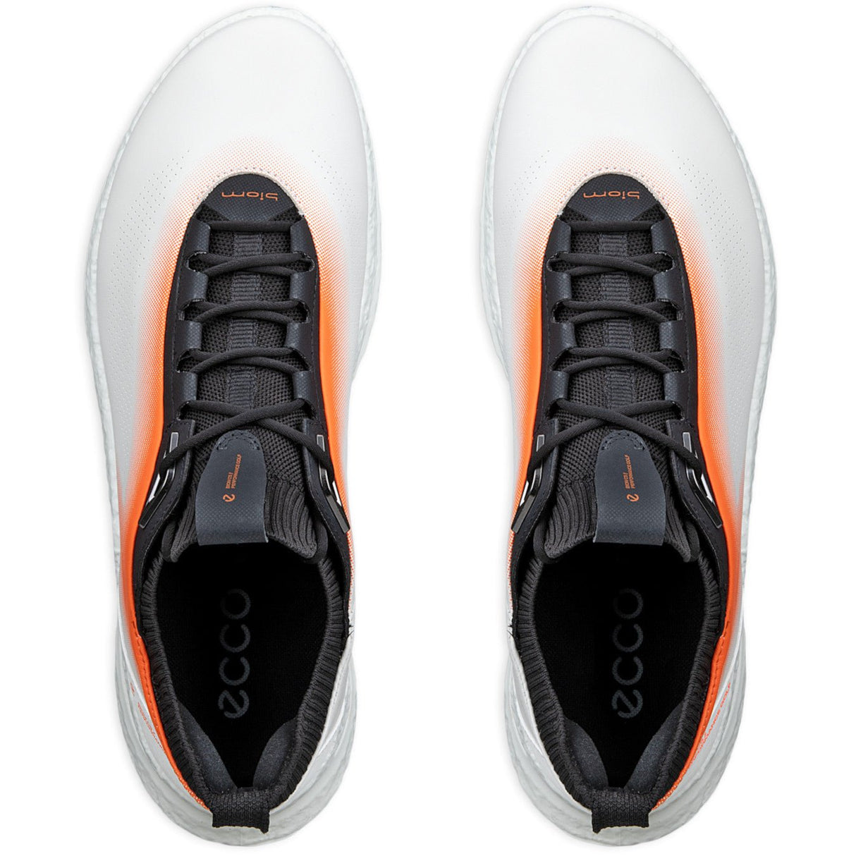Ecco Biom C5 GTX Herren Golfschuhe, Weiß / Orange - Golflaedchen.de