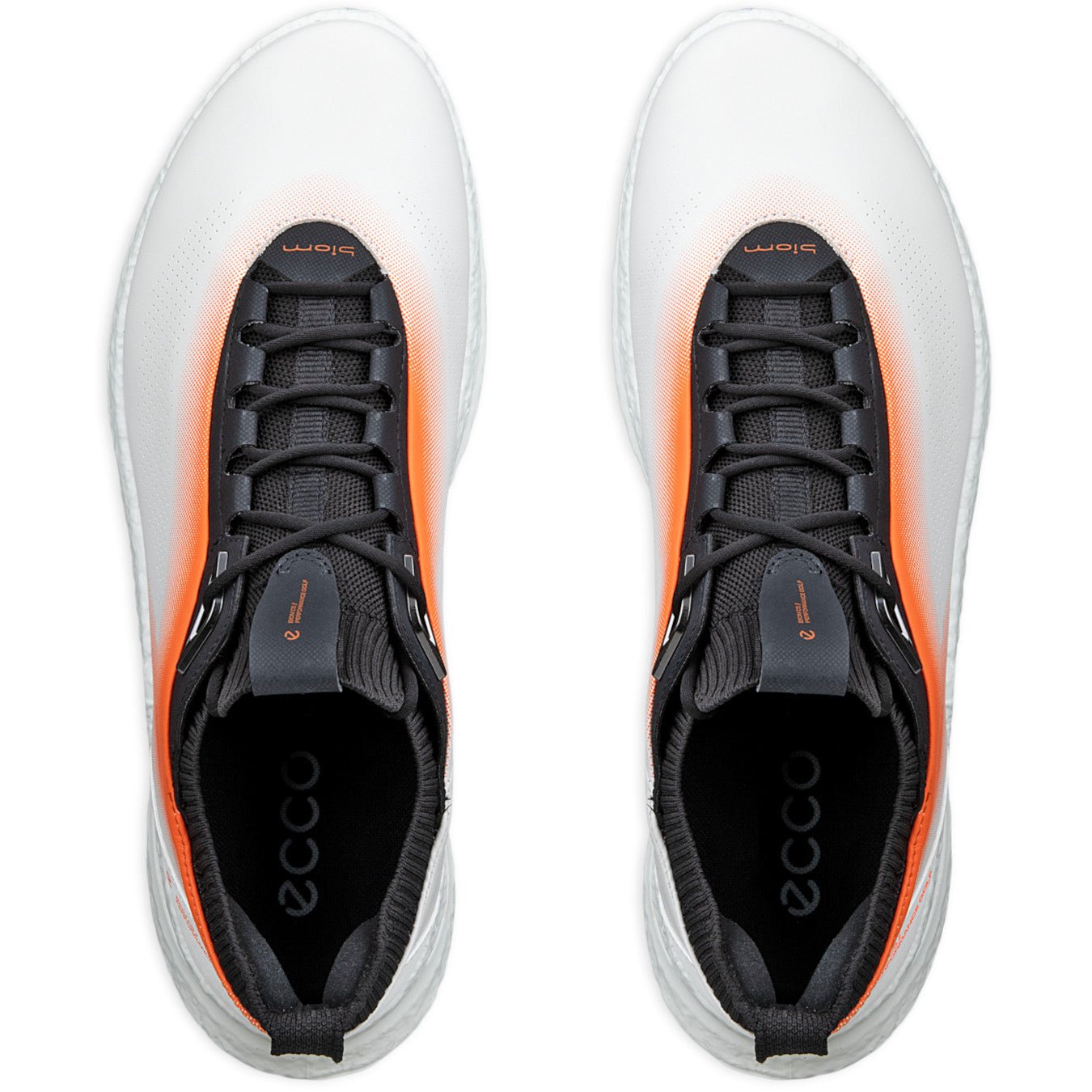 Ecco Biom C5 GTX Herren Golfschuhe, Weiß / Orange - Golflaedchen.de