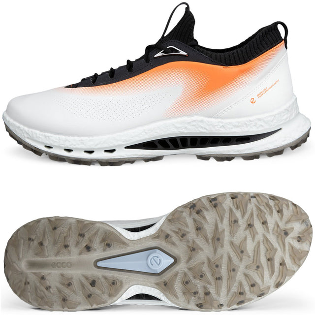 Ecco Biom C5 GTX Herren Golfschuhe, Weiß / Orange - Golflaedchen.de