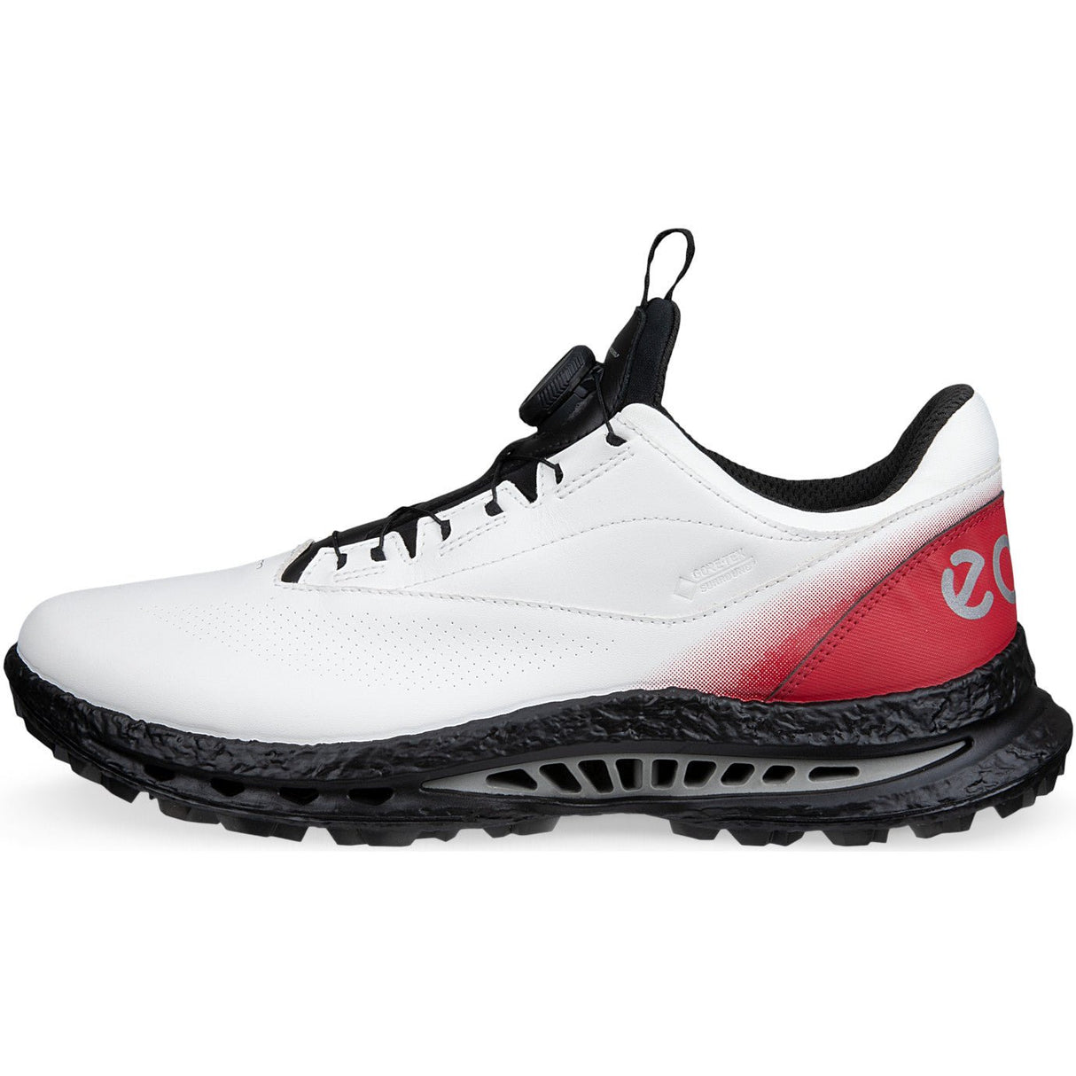 Ecco Biom C5 GTX BOA Herren Golfschuhe, Weiß / Rot - Golflaedchen.de