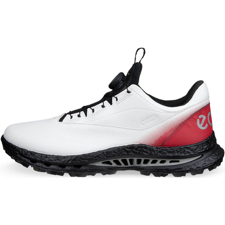 Ecco Biom C5 GTX BOA Herren Golfschuhe, Weiß / Rot - Golflaedchen.de