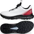 Ecco Biom C5 GTX BOA Herren Golfschuhe, Weiß / Rot - Golflaedchen.de