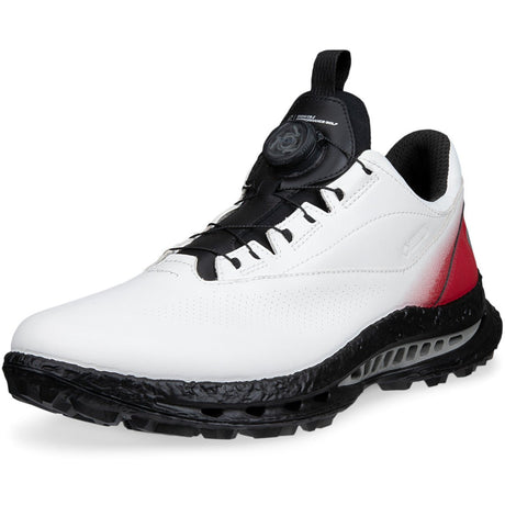 Ecco Biom C5 GTX BOA Herren Golfschuhe, Weiß / Rot - Golflaedchen.de