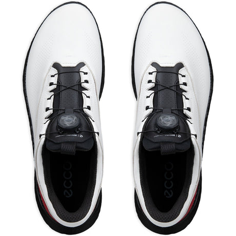 Ecco Biom C5 GTX BOA Herren Golfschuhe, Weiß / Rot - Golflaedchen.de