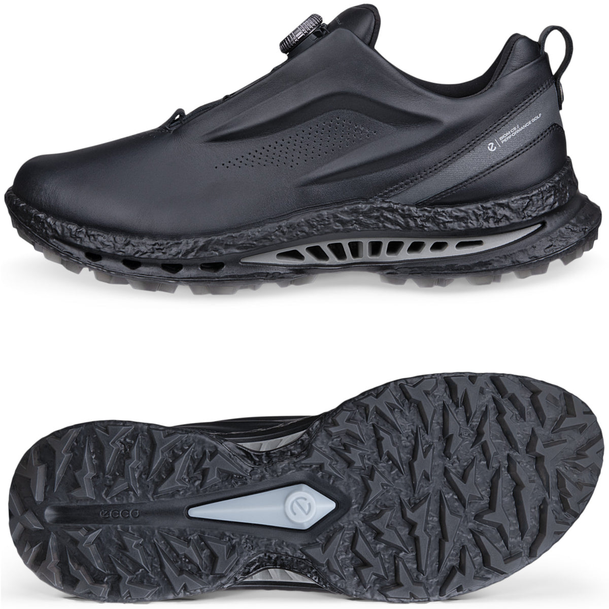 Ecco Biom C5 Premium GTX BOA Herren Golfschuhe, Schwarz / Silbergrau